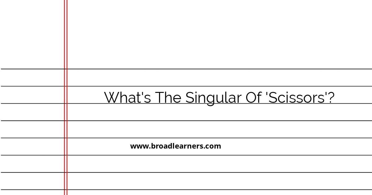 understanding-the-singular-form-of-scissors